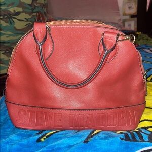 Steve Madden Bold Red Satchel
